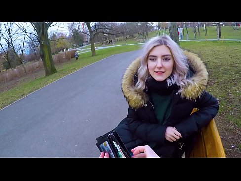❤️ Shlogtar cum te strainséir ar airgead - blowjob sa pháirc le Eva Elfie ❤️❌  Just a porn  linn ❌